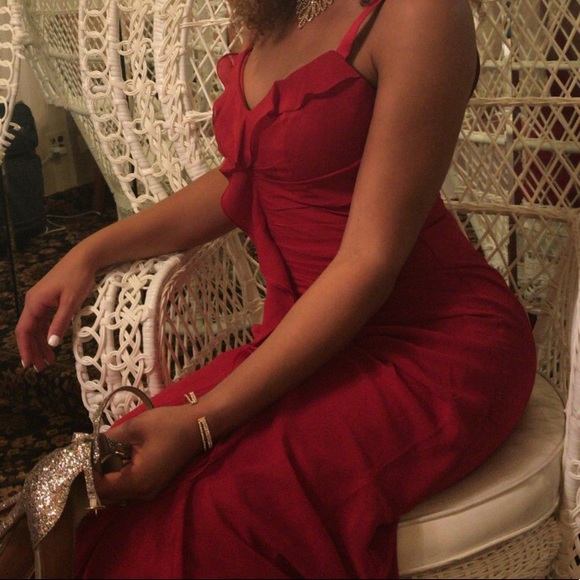 Apple Red Vera Wang dress - Picture 5 of 5